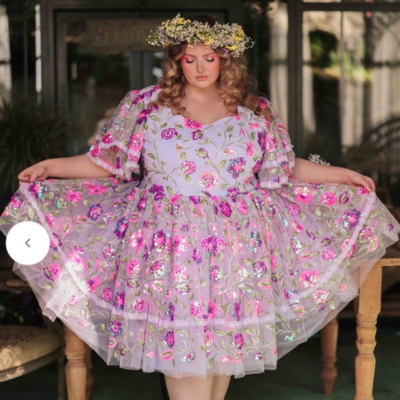 JessaKae Bramble Dress Purple 4x NWT - Picture 2 of 7